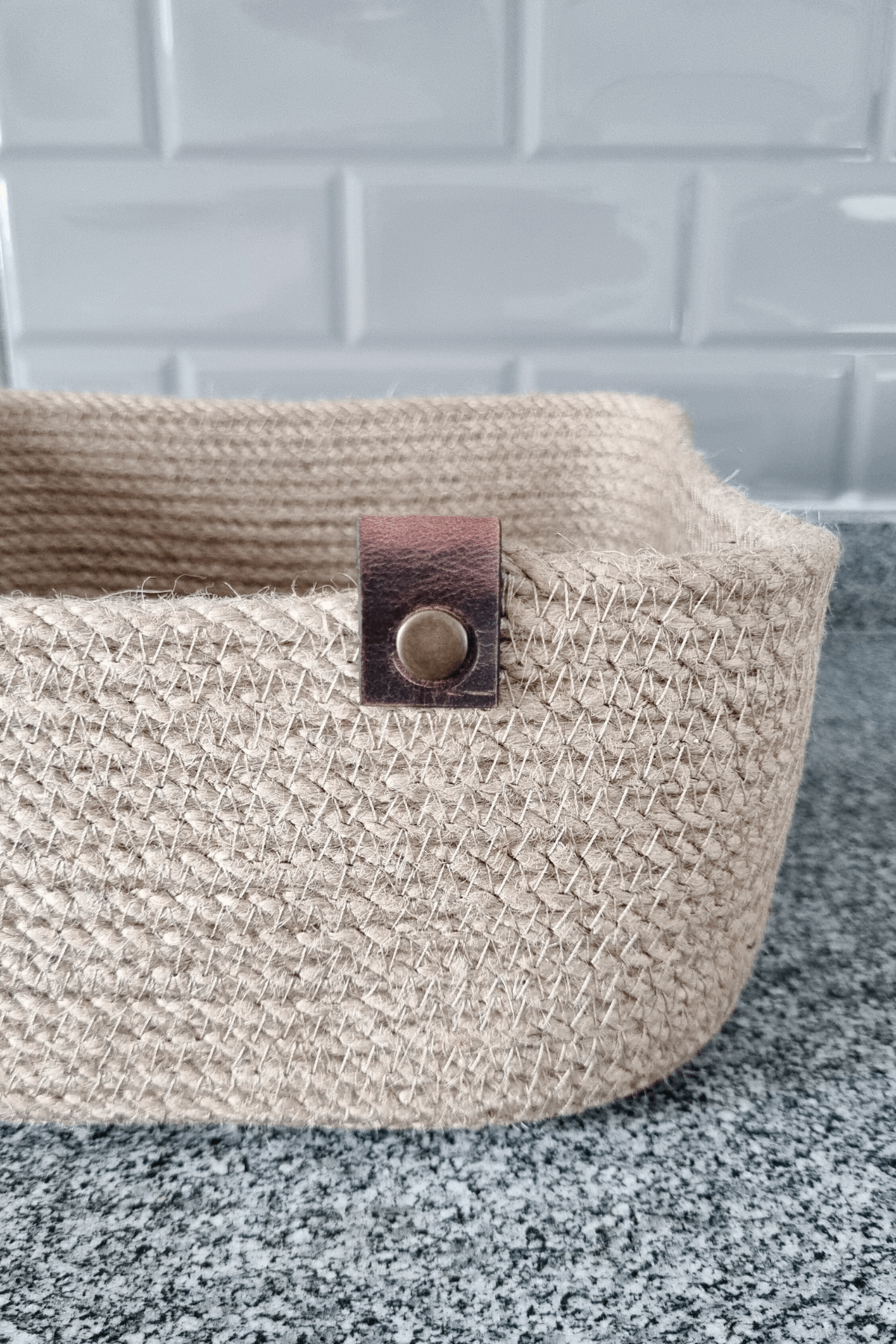 Jüt Hasır Sepet 2Li Kare Düzenleyici, 2Li Kare Jüt Sepet Organizer, 2li Mutfak & Banyo Düzenleyicisi
