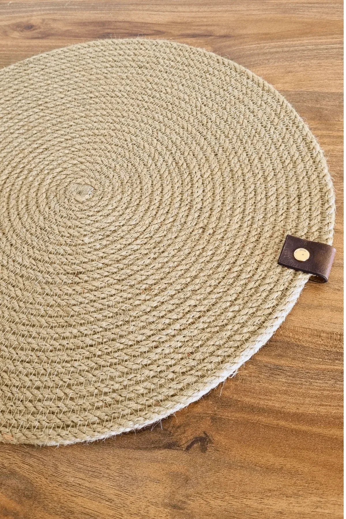 6 Adet Jüt Hasır Lüx Sunum Tabak Altlığı, Jüt Supla, Jüt Amerikan Servis 32 cm - MKY CRAFT