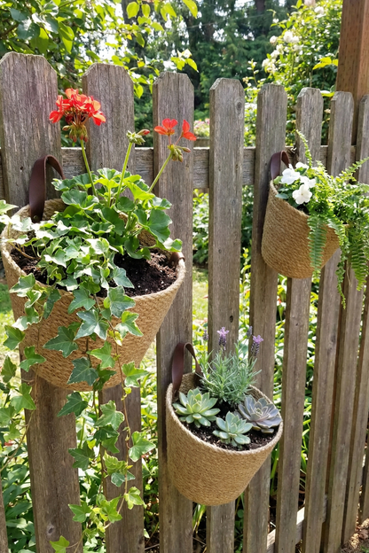 3lü Askılı Jüt Sepet, Hasır Sepet Duvara Asılabilir, Mutfak Organizer, Jüt Hasır Askılı Sepet